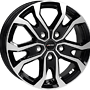 AUTEC Kiso-swp 6,5x16 5/118 ET66 (71,1) Autec Schwarz poliert 6,5x16 5x118 ET66.00 gloss black / polished