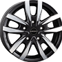BORBET 6,0x16 ET:68 5/118 71,1 Borbet CW5 black polished matt 6x16 5x118 ET68.00 black polished matt  kba