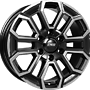 CMS Alufelge 7.5 J x 17 139,7/6/38/  C35 Diamond Black Gloss CMS 7,5x17 6x139,7 ET38.00 gloss black / polished