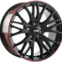 CMS 7,5X17  CMS C8 5/100   ET38 CH57,1 7,5x17 5x100 ET38.00 black / red