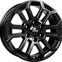 CMS Alufelge 7.5 J x 17 139,7/6/38/  C35 Complete Black Gloss CMS 7,5x17 6x139,7 ET38.00 gloss black