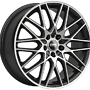 CMS C25 9.0X20 5X112 ET33 MB66.5 DIAMOND 9x20 5x112 ET33.00 black / polished