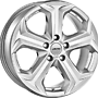 AUTEC XENOS BRILLANTSILVER LACK 5X120 ET50  HB65.1 7x17 5x120 ET50.00 silver