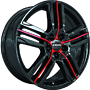 RONAL R57 7,5x18 5x112 ET45.00 jetblack-red spoke