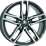 ALUTEC 6.5Jx17 H2 ET45 4x100x63.3 IKENU graphit frontpoliert RL:640kg ALUTEC 6,5x17 4x100 ET45.00 graphit-frontpol.