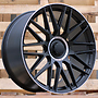 Racing Line Y0207 MER 9x21 5x112 ET34.00 černá matná + leštěný límec