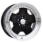Racing Line B5852 MER 8x17 5x112 ET25.00 černá + leštěný límec