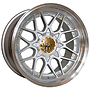  HX025 HAXER 8x17  ET20.00 stříbrná + leštěný límec