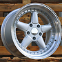 Racing Line 7961F BMW 9x17 5x120 ET25.00 stříbrná + leštěný límec