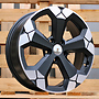 Racing Line Y1274 Dacia 6,5x18 5x114,3 ET45.00 černá matná + leštěný límec