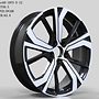 Racing Line SF503 Volvo 8,5x21 5x108 ET49.50 černá + leštění
