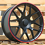 Racing Line B1258 MER 8,5x19 5x112 ET43.00 černá matná + červený límec