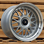 Racing Line XE244 BMW 9,5x19 5x120 ET35.00 stříbrná + leštěný límec