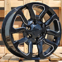 Racing Line B1623 TOYOT 7,5x17 6x139,7 ET30.00 Černá lesklá