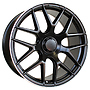 Racing Line B5318 MER 10x22 5x112 ET46.00 černá matná + leštěný límec