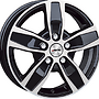 AUTEC QUANTRO VW 6x15 5x118 ET60.00 černá lesklá + leštění