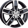 AUTEC QUANTRO VW 6x15 5x130 ET60.00 černá lesklá + leštění