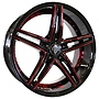 MILLE MIGLIA HI583B  8,5x20 5x120 ET25.00 černá + červené leštění