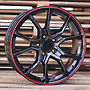 Racing Line B1418 HOND 7,5x17 5x114,3 ET45.00 černá s červenou linkou