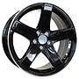 Racing Line FE023 PORCH 9x21 5x112 ET26.00 černá + leštěný límec