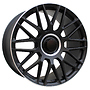 Racing Line FE230 MER 11x21 5x112 ET55.00 Černá matná + leštěný límec + rytá krytka