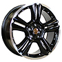 Racing Line LU1292 Racing line 7,5x18 5x112 ET51.00 černá + leštěný límec