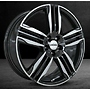RONAL R58 BLA FCOP 5X105 ET40 HB56.5 8x20 5x105 ET40.00 schwarz-frontkopiert