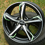 RONAL R62 Green 7,5x17 5x112 ET45.00 jetblack-matt-frontkopiert