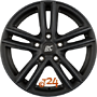 BROCK RC27 6x16 5x100 ET35.00 schwarz klar matt (skm)