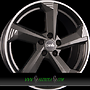 DBV TORINO III 8x18 5x108 ET40.00 anthrazit glänzend front poliert