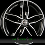 AVUS AF16 7,5x17 5x112 ET38.00 black polished