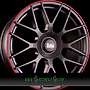 MAM MAM GT1 8,5x19 5x100 ET30.00 matt black lip red (mblr)