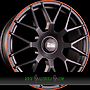 MAM MAM GT1 9,5x19 5x112 ET42.00 matt black lip orange (mblo)