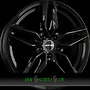 GMP FASTEN 8x19 5x112 ET45.00 glossy black