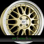  GTP 020 7,5x17 5x100 ET35.00 gold felgenbett poliert