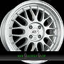  GTP 020 7,5x17 5x100 ET35.00 silber felgenbett poliert