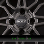 DOTZ LIMEROCK 7x17 4x100 ET45.00 grey - gunmetal