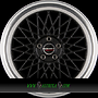 BORBET B 8x17 5x112 ET35.00 black rim polished