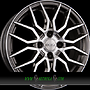 DOTZ LIMEROCK 7x17 4x100 ET45.00 dark - gunmetal frontpoliert