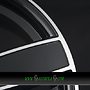 AVUS AC-V51 7,5x18 5x120 ET50.00 black polished
