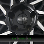 DOTZ FUJI 7,5x18 4x108 ET45.00 dark - schwarz frontpoliert