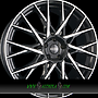 DOTZ FUJI 7,5x18 4x108 ET45.00 dark - schwarz frontpoliert
