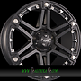  R01 9x17 5x120 ET20.00 matte black + chrome inserts