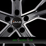 AVUS AF18 10x22 5x112 ET26.00 matt anthracite polished