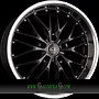  VOLTEC T6 8x18 5x120 ET18.00 highgloss black inox lip