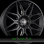 DOTZ LONGBEACH 9,5x22 5x130 ET43.00 black - schwarz glänzend