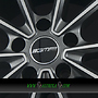 GMP TOTALE 11,5x23 5x130 ET22.00 matt anthracite diamond