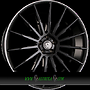  AF-401 10x22 5x120 ET40.00 black rim polished