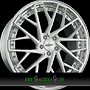 OXIGIN MP5 10,5x21 5x112 ET18.00 silver brush lip polish (sp)