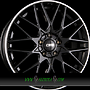CMS C25 7,5x18 5x120 ET45.00 drb diamant horn schwarz